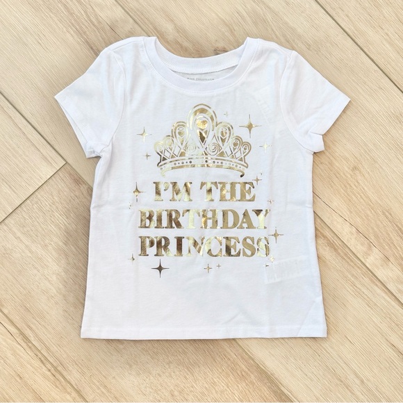 Toddler Girls Gold Princess Birthday Outfit Size 2T - Picture 4 of 13